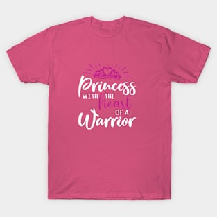 For Christian Warriors: Princess With the Heart of a Warrior T-Shirt